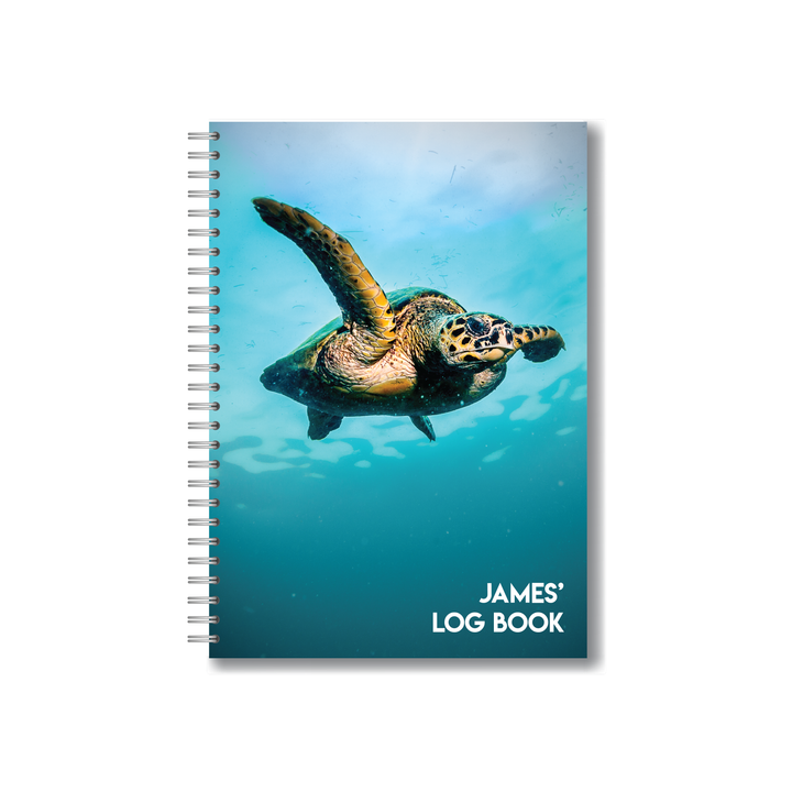 Head on Turtle Scuba Diving Log Book